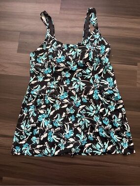 Swimsuits for all Beach Belle plus size one piece swim dress size 34 (4x/5x)